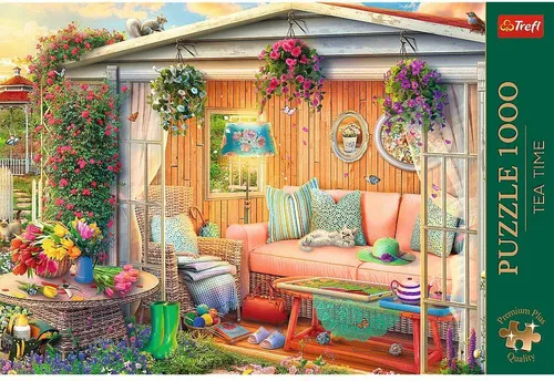 Tea Time: My Favourite Place - 1000 Teile Puzzle, detailreiche Landschaften für kreative Stunden und stilvolle Raumdekoration