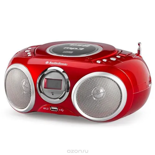 Smartwares MP3-Player in Rot - Stylischer MP3-Player in leuchtendem Rot, perfekt für Musikliebhaber und ideal für unterwegs.