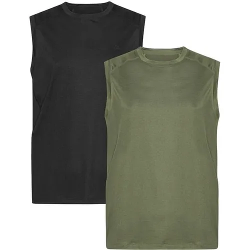 DANISH ENDURANCE Muskelshirt Sustain Sports Tank (2-St) - Atmungsaktives Sport Tank-Top aus recycelten Materialien, ideal für Laufen und Fitness. Mit Mesh-Seiten für besten Komfort und einem etikettfreien Kragen, der Irritationen vermeidet. Perfekt für ungestörte Trainingseinheiten.