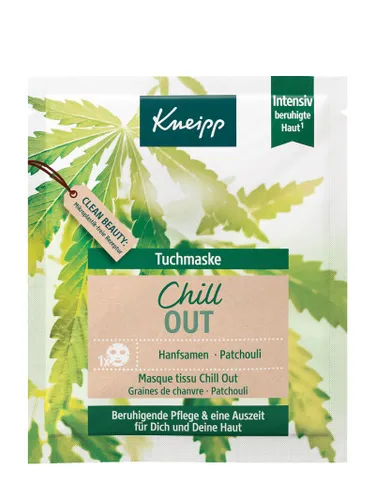 Kneipp Tuchmaske Chill Out - Gesichtsmasken für entspannende Momente, mit beruhigenden Inhaltsstoffen für eine erholsame Hautpflege.