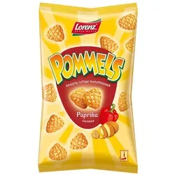 LORENZ Knabberei, Lorenz Pommels Paprika Kartoffelsnack mit feinem Geschmack 75g