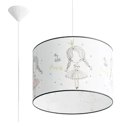 Sollux SL.1415 Pendelleuchte PRINCESS 40 - Lampen für Kinderzimmer, zauberhafte Märchenwelt mit lebhaften Farben, die das Zimmer beleben und die Fantasie anregen. Ideal für eine kreative Innendekoration.