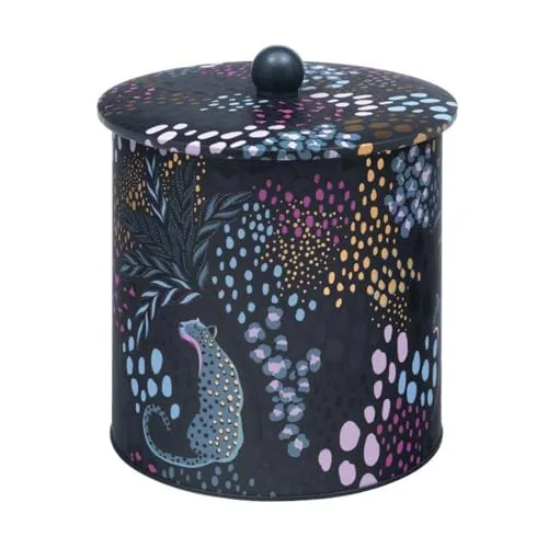 Elite Gift Boxes Sara Miller Keksdose Midnight Leopard 170 (T) x 173 mm