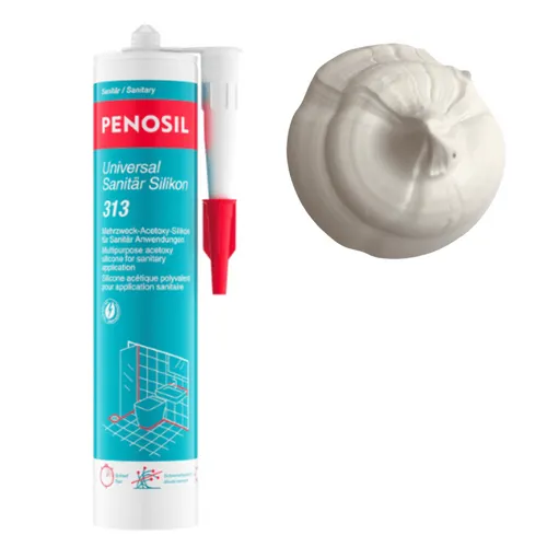 Universal Silikon weiß Sanitärsilikon, schimmel- & pilzfeste Fugenmasse je 300ml