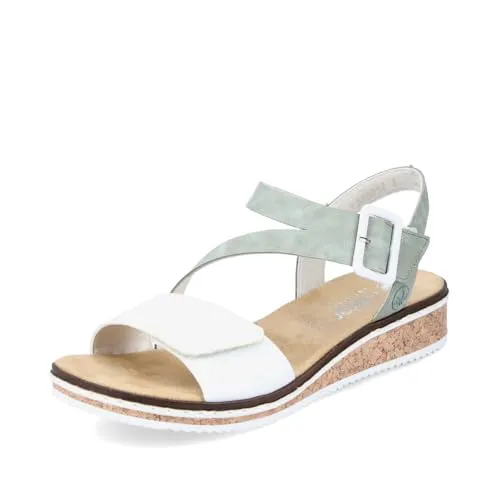 Rieker Damen Klassische Sandalen V3660 in grün von Rieker