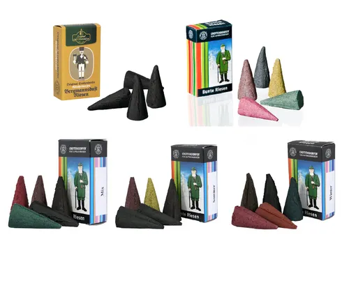 Crottendorfer XL-Räucherkerzen 5er Set Kerzen Räuchermännchen Weihnachten Duft