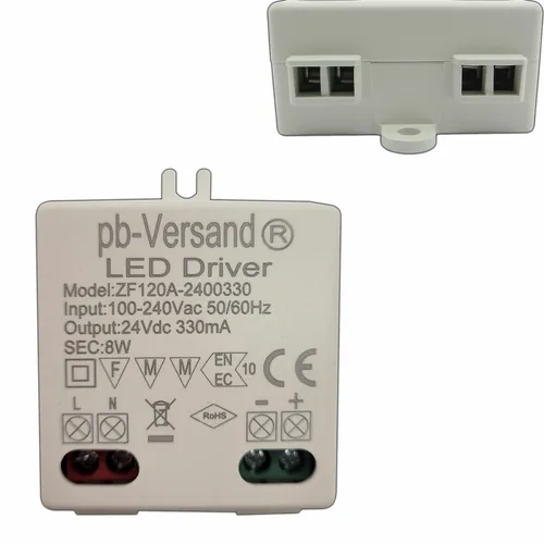 LED Trafo 8W 24V DC 57x20mm klein Lampen Transformator driver Netzteil Konverter