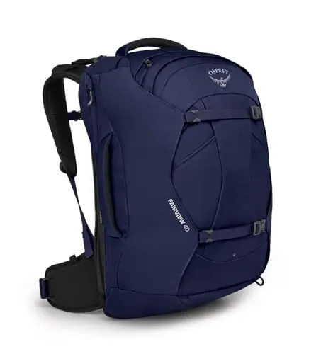Fairview 40 Rucksack dunkelblau, 40 Liter - Rucksack für Outdoor-Aktivitäten, aus 450D recyceltem Polyester, mit großzügigem Volumen von 40 Litern für all Ihre Abenteuer.