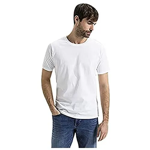 camel active Herren Basic Kurzarm T-Shirt - T-Shirts für Herren, Regular Fit für angenehmen Tragekomfort, aus 95 % biologisch hergestellter Baumwolle, atmungsaktiv und pflegeleicht.