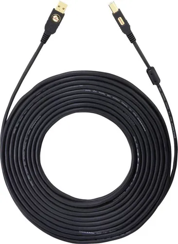 Oehlbach USB-Kabel USB 2.0 USB-A Stecker, USB-B Stecker 10.00 m Schwarz vergo...