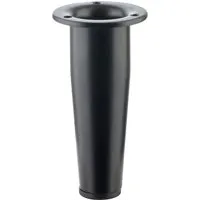 SOTECH Möbelfuß FOX-TROT Schwarz Matt Höhe 80 mm mit Höhenverstellung Ø32 mm