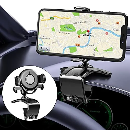 KATREU Handyhalterung Auto, 360° Drehung Smartphone Halterung Auto, Multifunktionaler Kfz Handyhalterung für Auto Armaturenbrett und Spiegel, Universal Handy Halterung Auto für 4-7 Zoll Telefone