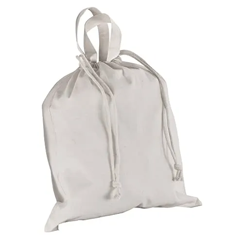 Rayher 38343102 Baumwoll-Tasche, weiß, 40 x 42 cm, mit Henkeln und Kordelzug, unbedruckt, 100% Baumwolle, 140g/m2, Stofftasche zum Bemalen, Stoffbeutel, Baumwollbeutel, Einkaufsbeutel, Turnbeutel