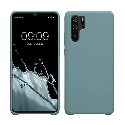 kwmobile Handyhülle für Huawei P30 Pro Hülle - Case Silikon - Kabelloses Laden - Schutzhülle Cover in Antique Stone