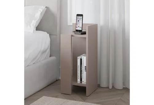 Decortie Nachttisch Elos in grau von Decortie