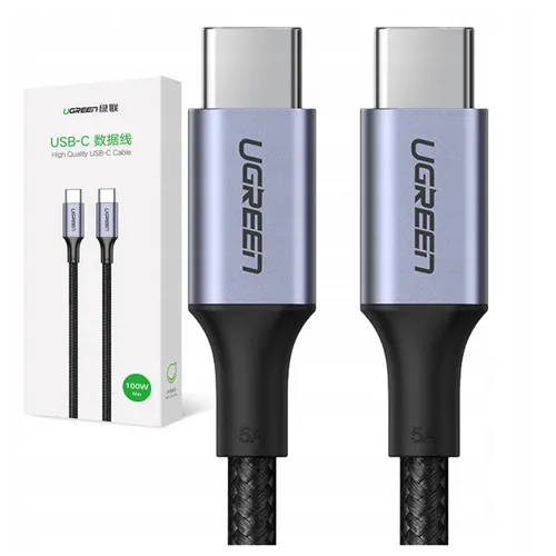 UGREEN USB-C AUF USB-C 100W KABEL ZUM AUFLADEN VON HANDYS SCHNELLLADEGERÄT 1M