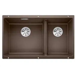 BLANCO SUBLINE 430/270-U | Granitspüle aus SILGRANIT cafe in braun von BLANCO