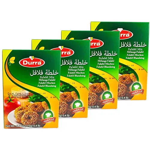 Durra - Arabische Falafelmischung - Vegan vegetarische Falafel-Fertigmischung orientalisch im 4er Set á 175 g
