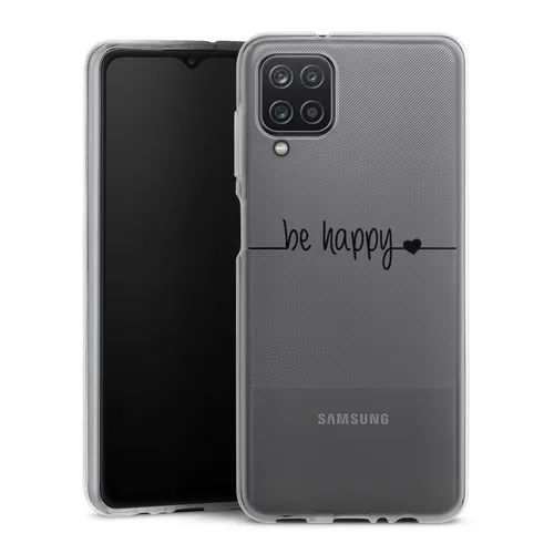 Handyhülle für Samsung Galaxy A12 Glück Statement Motiv ohne Hintergrund