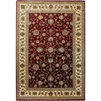 Novel Webteppich Marrakesh, Rot, 240x340 cm - Pflegeleichter Teppich für Ihr Zuhause - Teppiche & Böden, Moderner Teppich im orientalischen Design, Oeko-Tex® zertifiziert und pflegeleicht für ein stilvolles Ambiente.