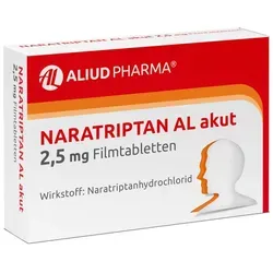 Naratriptan AL akut 2,5 mg Filmtabletten bei Migräne von ALIUD PHARMA