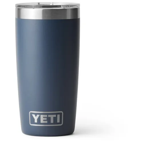 Yeti Coolers Rambler Tumbler 296 ml - Isolierbecher - Thermobehälter für abenteuerliche Tage, hält Getränke lange warm oder kalt; Farbe: Grau/Blau; ideal für Freizeitaktivitäten.