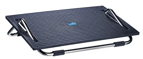 ALCO-Albert 887 Fußstütze Foot Friend - Höhenverstellbar - Fußauflagen mit stufenlos höhenverstellbarer Trittplatte und standsicheren Gummifüßen für optimalen Komfort und Stabilität.