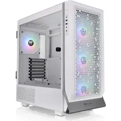 Ceres 500 TG ARGB Snow - Elegantes PC-Gehäuse - Mid Tower E-ATX Gehäuse mit gehärtetem Glas-Seitenteil, beeindruckender ARGB-Beleuchtung und optimaler Kühlung für dein Gaming-Setup.