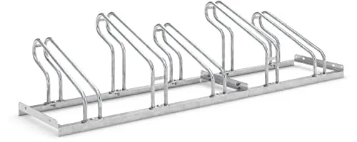Bügelparker 2055 – Einseitiger Fahrradständer für 5 Fahrräder - Robuster Fahrradständer aus Stahl für 5 Fahrräder, höhenverstellbar und platzsparend. Ideal für die gängigsten Fahrradmodelle, perfekt für öffentliche Bereiche oder private Nutzung.
