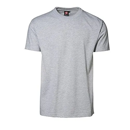 ID Herren T-Shirt (L, Grau-meliert)