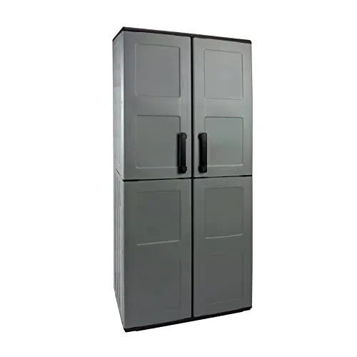 Kunststoffschrank Werkzeugschrank 68x37x163 cm mit 3 Böden