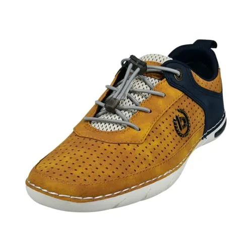 Bugatti Herren Schnürstiefel in blau von Bugatti