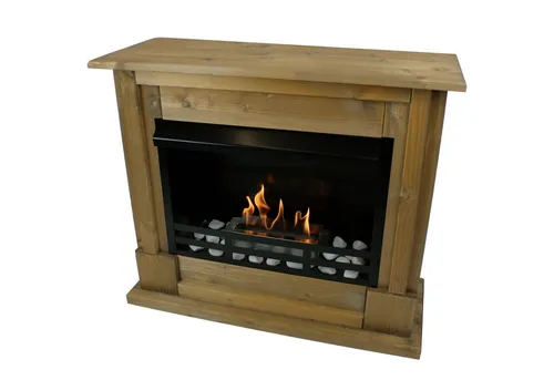 Kaminbau Mierzwa Echtfeuer-Dekokamin Emily Deluxe - Dekokamin mit regulierbarem Edelstahlbrenner, für echtes Feuer ohne Dämpfe und Asche. Ideal für jede Wohnung, einfach aufstellen und genießen!