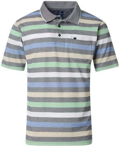 Redmond Poloshirt 251880900 in Blau - Größe 4XL - Hochwertiges Poloshirt aus 50% Baumwolle und 50% Polyester, ideal für lässige Anlässe. Mit klassischem Polo-Kragen und gemusterter Optik in Blau. Optimaler Tragekomfort und vielseitig kombinierbar.