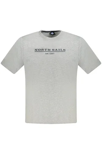 North Sails T-Shirt Graues Herren Kurzarm T-Shirt mit Rundhals und