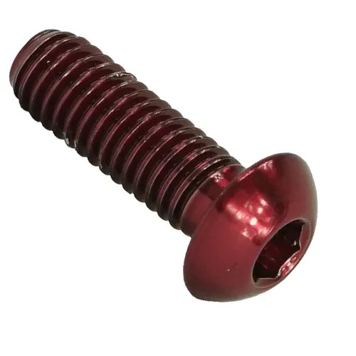 Titan M6x18 Innensechskant Linsenkopf schraube iso 7380 Fahrrad Tuning Ti Rot