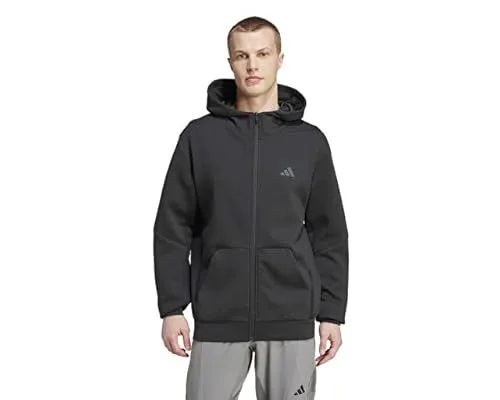 adidas D4T Trainingsjacke Herren - Sportlich und funktional in Schwarz, Größe M - Funktionsjacke aus leicht elastischem Material mit AERO.RDY-Funktion für ein trockenes Tragegefühl; ideal für Sportler, feuchtigkeitsableitend und atmungsaktiv.