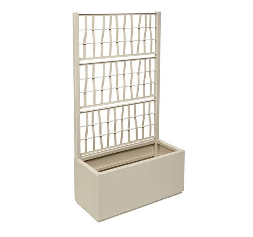 Kreher Spalier 'Ethica' in Struktur Optik - Beige, breite Version - Spalier in Struktur Optik, ideal für Garten und Balkon, bietet Stabilität und elegantes Design in verschiedenen Farben.