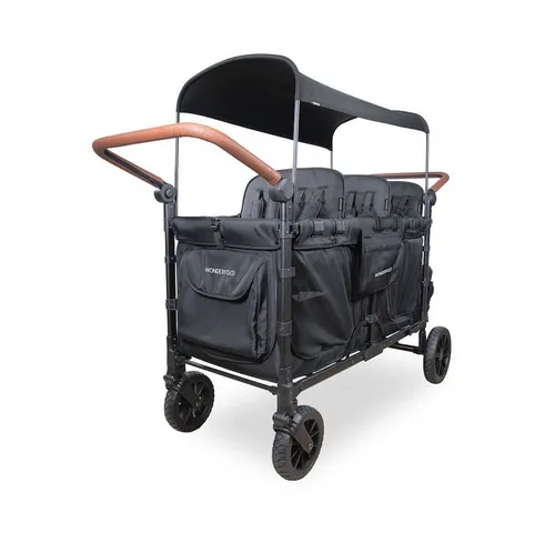 Wonderfold Bollerwagen W6 Luxe Pro für 6 Kinder in rot von Wonderfold