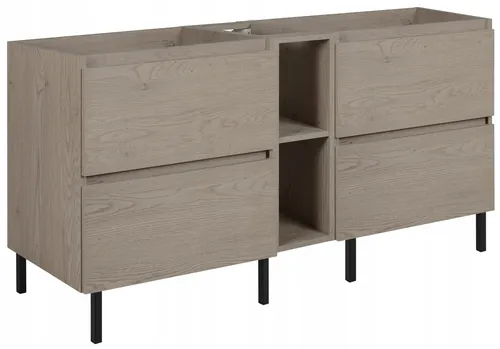 SIMPLE Badschrank 60 cm in Dunkel Eiche