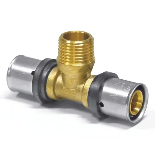 Messing Pressfitting T-Stück 20mm DVGW-zertifiziert