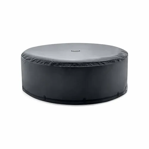 Intex 28532 Thermo-Solar-Abdeckplane für PureSpa 6 Plätze, energieeffizient, Schwarz - Solarabdeckung für runden PureSpa mit 6 Sitzplätzen, bietet bis zu 50 % höhere Energieeffizienz, schützt vor Witterungsschäden und sorgt für geringere Energiekosten.
