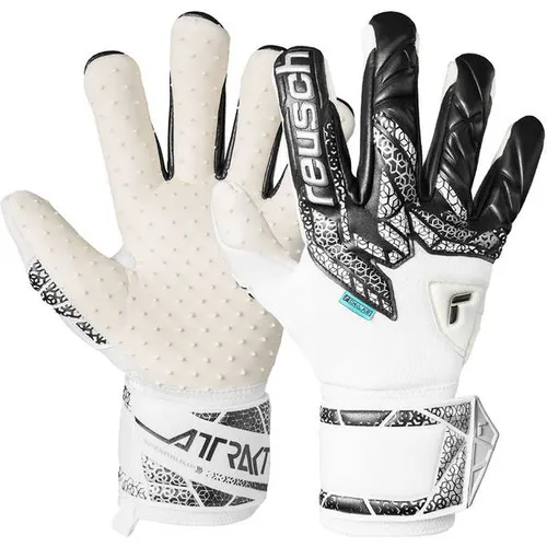 REUSCH Herren Handschuhe Attrakt SpeedBump - Top Grip für Torhüter - Torwarthandschuhe mit innovativer SpeedBump-Technologie für außergewöhnlichen Grip und Kontrolle. Hoch atmungsaktiv und perfekt für professionelle Einsätze auf Kunstrasen.