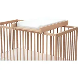 WEBABY Wickelplan für Babybett MONA aus Buche