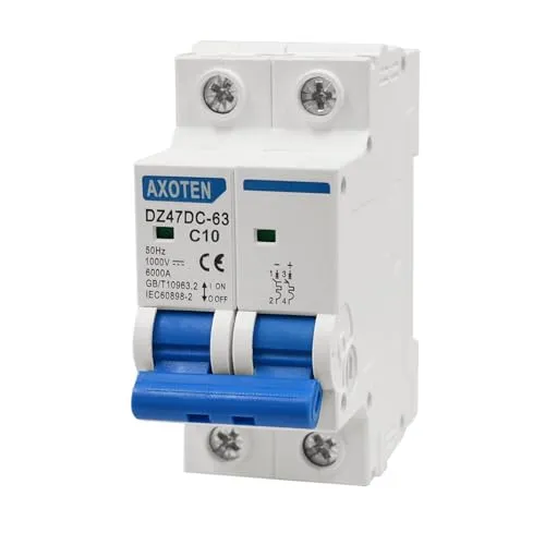 CHENGPI DC Trennschalter,2P DC Miniatur-Leistungsschutzschalter DC1000V 20A,Photovoltaik-Leistungsschalter für PV Anlage,PV Trennschalter Können auf 35mm DIN-Schienenmontage