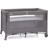 Fillikid Baby Reisebett Porto grau melange - Praktisches Babybett mit Matratze, ideal für Reisen, in stilvollem Grau für Jungen und Mädchen.
