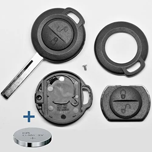 Auto Schlüssel Funk Fernbedienung 1x Gehäuse + 1x CR2016 Batterie für Mitsubishi/Smart