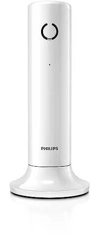 Philips Festnetztelefon M4501W 01 - Kompaktes Design, HQ-Sound und Freisprechen, 16 Stunden Gesprächszeit und ECO-Modus für nachhaltigen Einsatz