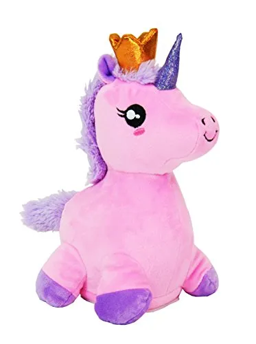 Laber-Tiere EINHORN COTTONCANDY - Witziges Nachahmungsspielzeug - Kuscheltiere mit Sprachaufnahme bis zu 6 Sekunden, das Einhorn bewegt sich und bringt Kinder zum Lachen. Ideal für lustige Spielmomente!