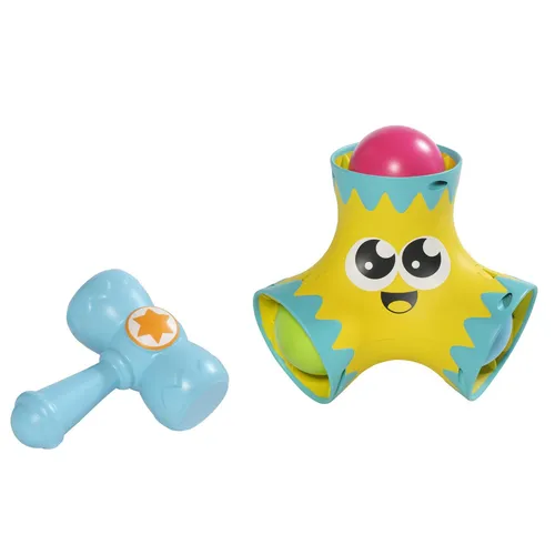 TOMY Toomies Bash und Pop   Buntes Spielzeug mit Hammer und Kugeln   Lustiges Sp